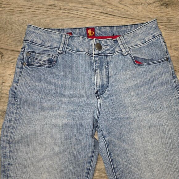 Sassoon Ooh La La Skinny Leg Shuffle Light Wash Jeans Size 6 - Vintage 1980's - Picture 2 of 8